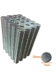 Neodyum Mıknatıs 7x1,5 mm Nikel 300 Adet Fiyatıdır - 1