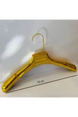 10 Adet Lüks, İthal, Gold Kaplama, 45 cm Erkek Mont, Ceket Askısı - 1