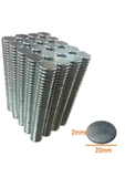 Neodyum Mıknatıs 20 x 2 mm Nikel Minimum 30 Adedin Fiyatıdır - 1
