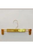 8 Adet Gold Efekti Verilmiş Mandallı Etek Pantolon Askısı 33 Cm - 3