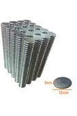 Neodyum Mıknatıs 12x1 mm Nikel 200 Adedin Fiyatıdır - 1