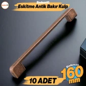 Radus 10 Adet Antik Bakır Metal Kulp 160 mm Mobilya Çekmece Mutfak Dolabı Dolap Kulpları Kulbu Kulpu thumbnail 1