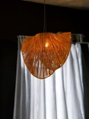 Baykuş Bohem Avize 50x50cm Hasır Avize Jüt Avize Rüstik Avize Oda Mutfak Salon Avize - 5