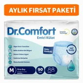 Dr.Comfort Yetişkin Emici Külot Medium 30'lu 3 paket 90 adet - 1