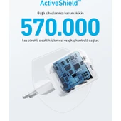 Anker 323 33W USB-C + USB-A Hızlı Şarj Cihazı -(USB-C PD 20W + USB-A 12W) iPhone & Android ile Uyumlu Type-C Hızlı Şarj Adaptörü - A2331 - Beyaz (Anker Türkiye Garantili) - 3
