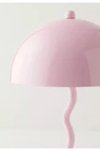 burenze Modern Tasarım Mars Zigzag Abajur Metal Gövde Pembe - 2