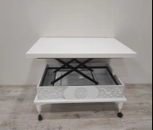 Aras 5 Kademeli Tekerlekli Akıllı Sihirli Orta Sehpa 60x90 - 6