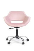 MARKAELZ Krom Metal Ayaklı Ofis Çocuk Odası Çalışma Sandalyesi (AYARLANILABİLİR) Pembe thumbnail 1