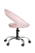 MARKAELZ Krom Metal Ayaklı Ofis Çocuk Odası Çalışma Sandalyesi (AYARLANILABİLİR) Raton Pembe thumbnail 3