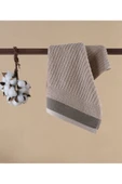 Salerno Fitilli 3'lü Banyo Havlu Seti Vizon 30x50 Cm 50x85 Cm 70x140 Cm - 4