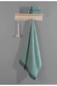 Salerno Fitilli 3'lü Banyo Havlu Seti Cameo Yeşil 30x50 Cm 50x85 Cm 70x140 Cm - 3