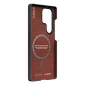 Galaxy S25 Ultra Kılıf M-safe Şarj Özellikli Aramid Fiber Youngkit 1500D Kevlar Extreme Wing Serisi Kapak thumbnail 3