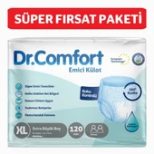 Dr.Comfort Yetişkin Emici Külot Ekstra Large 30'lu 4 paket 120 adet thumbnail 1