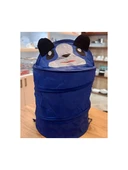 Çok Amaçlı Katlanır Oyuncak Filesi Hayvan Desenli Pratik Çamaşır Sepeti - 5