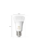 Philips Hue 75W Beyaz Ambiyans Bluetooth Özellikli E27 Akıllı Ampul thumbnail 3