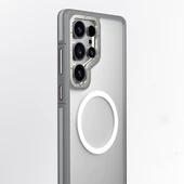 Galaxy S25 Ultra Kılıf M-safe Şarj Özellikli Youngkit Rock Sand Serisi Kapak - 9