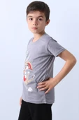 ERKEK ÇOCUK TSHİRT KARAKTER BASKILI BİSİKLET YAKA F16 - 7