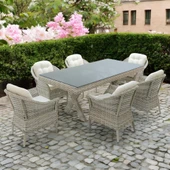 Spark | Rehome 100x200 Rattan Bahçe Masa Takımı | 316 thumbnail 1