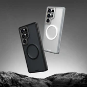 Galaxy S25 Ultra Kılıf M-safe Şarj Özellikli Youngkit Rock Sand Serisi Kapak - 6