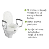 Wenko Destek Kulplu Klozet kapağı 55 x 37,5 x 47,5 cm ( Made in Germany ) - 6