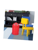 Çok Amaçlı Katlanır Oyuncak Filesi Hayvan Desenli Pratik Çamaşır Sepeti - 4