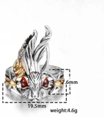 Sevimli Tavşan Vintage Gümüş Renk Retro Ayarlanabilir Tavşan Yüzük - 8