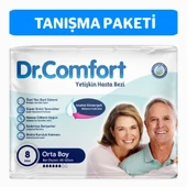 Dr.Comfort Yetişkin Bel Bantlı Hasta Bezi Medium 8'li 1 paket 8 adet - 1