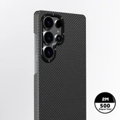 Galaxy S25 Ultra Kılıf M-safe Şarj Özellikli Aramid Fiber Youngkit 1500D Kevlar Extreme Wing Serisi Kapak thumbnail 5