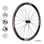 Vision Team 35 DISK TLR SH11 B2 disk fren (center lock) yol yarış (cyclocross-gravel) jant seti - 2