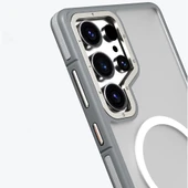 Galaxy S25 Ultra Kılıf M-safe Şarj Özellikli Youngkit Rock Sand Serisi Kapak - 11