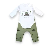 Araba Desenli Hırkalı Erkek Bebek Takım - 4