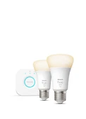 Philips Hue Beyaz Akıllı Başlangıç Seti 2'li Bluetooth Özellikli Akıllı Ampul thumbnail 1