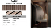 AKUSTİK DUVAR PANELİ 60X260 CM PATİK - 1