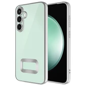 Samsung Galaxy A36 Logo Gösteren Parlak Kenarlı Kamera Lens Korumalı Şeffaf Omega Silikon Kapak thumbnail 3