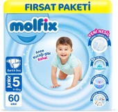 Molfix 5 Numara Junior 60'lı Bebek Bezi - 1
