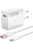 Xiaomi Mi ile Uyumlu 120W Turbo Hızlı Şarj Aleti Kablo Dahil Yarım Saatte Doldurur - 1