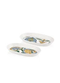 The Mia Limoncello Oval Servis 2li Set Gri 26 cm LMN006 - 1