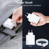 Xiaomi Mi ile Uyumlu 120W Turbo Hızlı Şarj Aleti Kablo Dahil Yarım Saatte Doldurur - 5