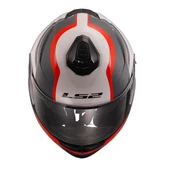 LS2 STROBE 2 MONZA SİYAH-BEYAZ-KIRMIZI KASK - 3