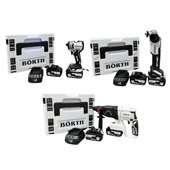 Börth Akülü 3-Lü Set Hilti & Taşlama & Torklu Vidalama - 1