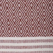 Natural Buldan İşi Kolları Örten Kaymaz Kanepe Çekyat Koltuk Örtüsü 180x300 cm Pamuk Dokuma (Mürdüm) - 4