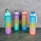 Tohana Matara Plastik Motivasyon 1Lt Fit Çift Renk Boyalı Ölçü Baskılı H2O75568 0234 - 1