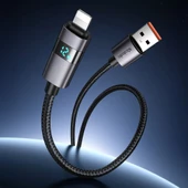 Mcdodo CA-6490 3A Usb iPhone Hızlı Şarj Kablosu 1.2M -Siyah - 5
