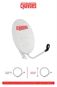 Chavoes 70 Cm Çanak Anten Set 0,6mm + Lnb 4k Full Hd Uyumlu - 1