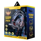 OV-P20 Kulak Üstü Kablolu Kulaklık Mobil ve Ps4 Için Oyuncu Kulaklığı - 3