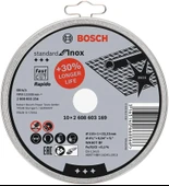 Bosch Standard For Inox Rapido 115x1.0mm 10'lu Aşındırıcı Disk - 1