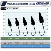 Owner Cultiva 11606 Mebaru Dama Glow Lrf Jighead - 2