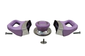 Tencere Tava Sahan Kulp ve Kapak Kulpu Lila 1 Set - 2