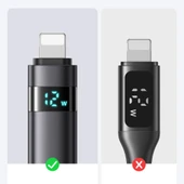 Mcdodo CA-6490 3A Usb iPhone Hızlı Şarj Kablosu 1.2M -Siyah - 2