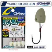 Owner Cultiva 11633 Bottom Shot Glow Lrf Jighead thumbnail 1